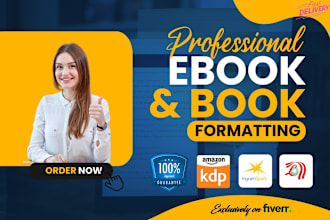 do book formatting, layout, or book interior design