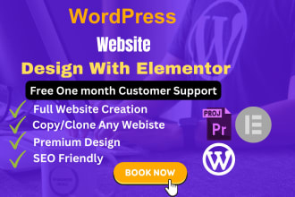 design one page wordpress website or leading page,lead capture,using elementor