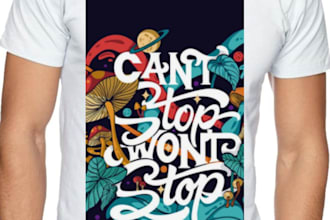 do amazing shirts and cups and cap, designs