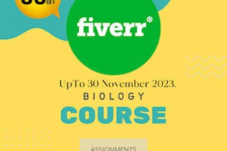 be your biology course writer for your educational needs