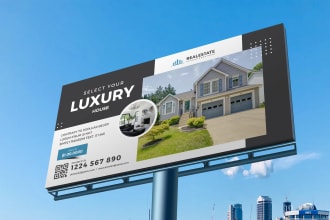 design a billboard, yard sing, signboard, backdrop and roll up banner ads