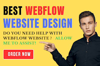create responsive webflow website design