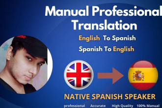 translate your book or documents  from english to spanish