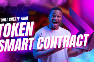 create erc20, bep20, base, or sol token smart contract