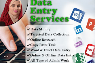data entry and copy paste job