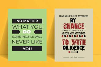 custom typography ,wall art,motivational quote designs
