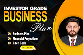 prepare investor ready business plan with financial plan for startups