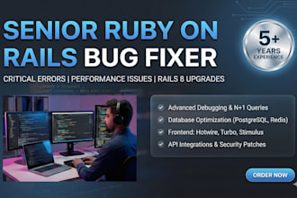 expertly fix bugs and optimize your ruby on rails application