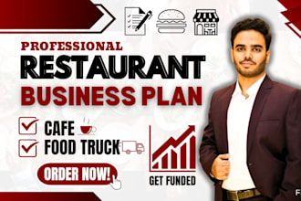 create restaurant, coffee shop, food truck business plan