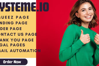 create systeme io landing pages and systeme io sales funnel