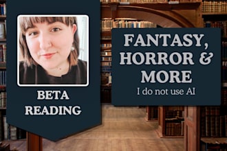 beta read your fantasy, horror and more manuscript