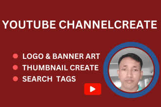 create and setup a youtube channel with complete seo