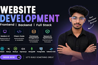 build website, website development, full stack developer, front end developer