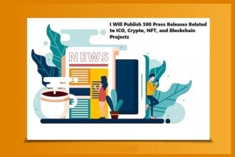 publish 500 press release for ico, crypto, nft projects