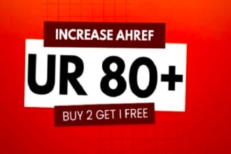 increase url of website 80 plus very fast delivery