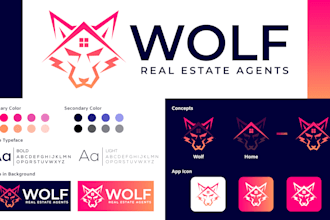 do modern minimalist business logo design complete brand identity