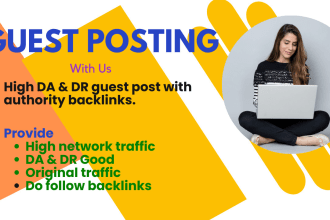 provide high da guest post service with dofollow backlinks