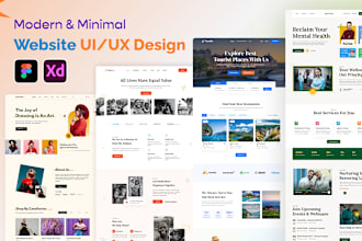 do figma website ui ux design, website landing page ui design, figma design
