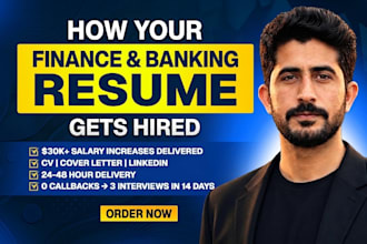 write an ats optimized finance and banking resume for cfo and executives