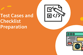 prepare test case and checklist for application