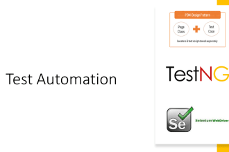 work on java selenium test automation for web applications