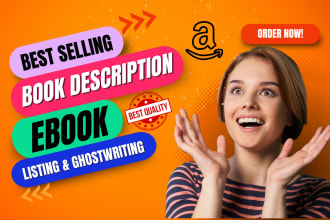 write best selling book description for amazon kdp