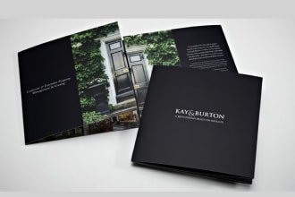 design or redesign luxury real estate brochure and flyer