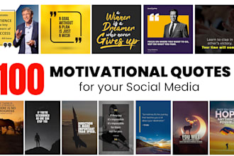 design motivational quote poster for your social media post