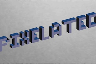 create pixelated text for you