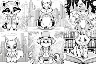 create children coloring book pages