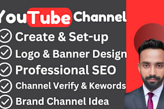 create and setup youtube channel with seo and promotion