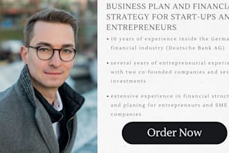 business plan and financial plan creation for your business