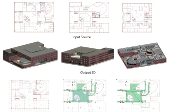 create revit 3d and 2d plan from different sources