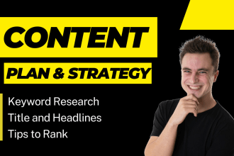 create a content plan and SEO strategy for your blog