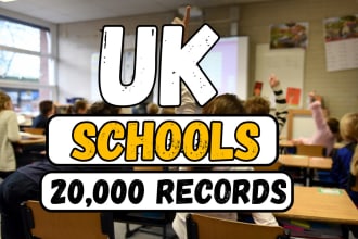deliver 20k UK school leads email and contact details list