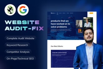 audit your website, keyword research and competitor analysis