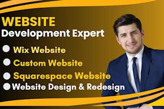 website development expert for bubble io,wix,squarespace designs