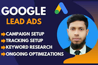 setup google lead ads PPC ads campaign for high quality call and lead generation