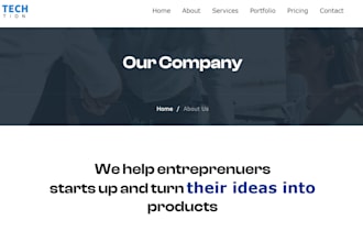 do full website creation using wordpress