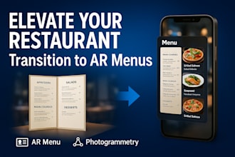 elevate your restaurant, transition to ar menus