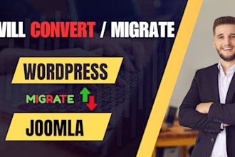 convert or migrate joomla to wordpress or wordpress to joomla