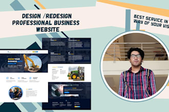 design corporate, business wordpress website for you