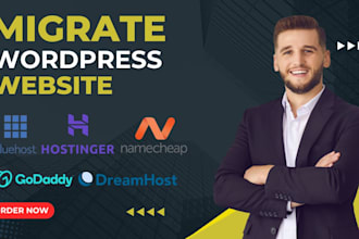 transfer, backup, move, migrate wordpress website