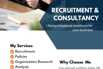 do recruitment, talent acquisition, policy making and consultancy