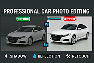 car photo image editing and car retouch  background removal