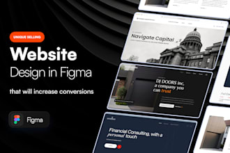 design a professional website UI in figma