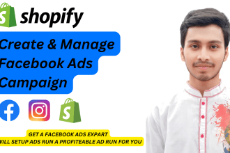 create and manage shopify facebook ads and instagram