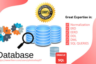 draw erd, perform sql queries and do normalization