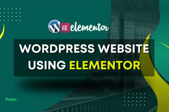 build, clone elementor wordpress website design using elementor pro