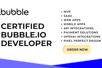be your bubble io web app developer mvp saas mobile app